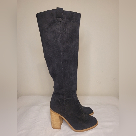 Altar'd State Shoes - Altar’d State Tall Black Suede Heel Boots sz 6.5